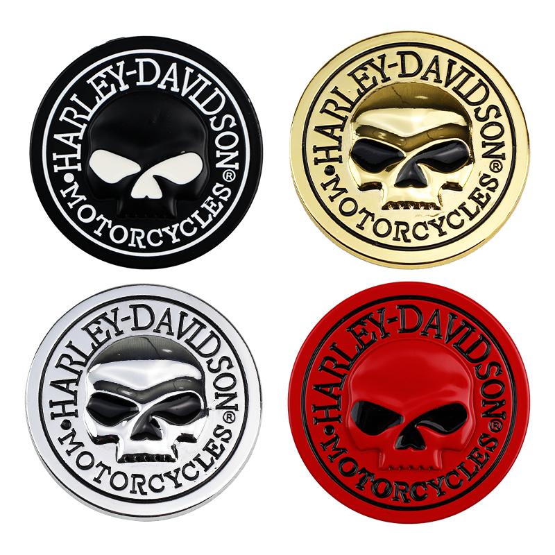 3D Metal modified Harley skull shaped car motorcycle personalized badge sticker badge sticker motorcycle motorcycle