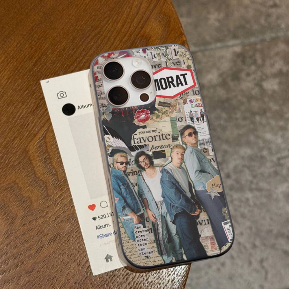 Morat Music Phone Case For IPhone 17 16 15 14 13 12 11 Corrugated Frosted Soft Cover Anti-Slip
