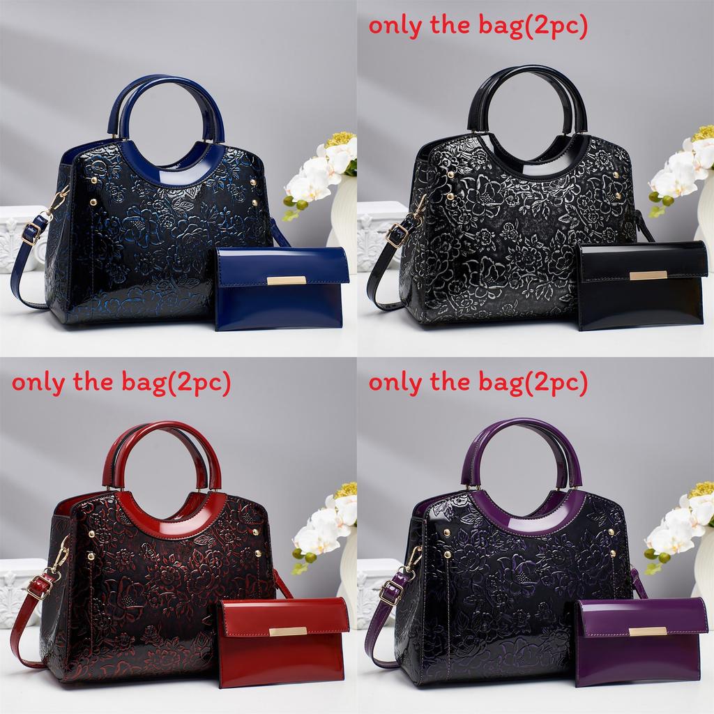 Pu Leather Vintage Motorcycle Bag With Flower Embossed Design For Daily Use