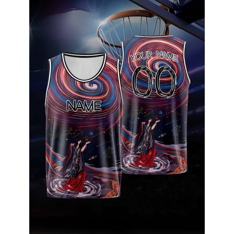 Débardeurs Abstraits Colorés Imprimés en 3D Pour Hommes T-shirts Personnalisés avec Nom Motif Été Ample Sportswear Street Col Rond Débardeur Hauts Décontractés