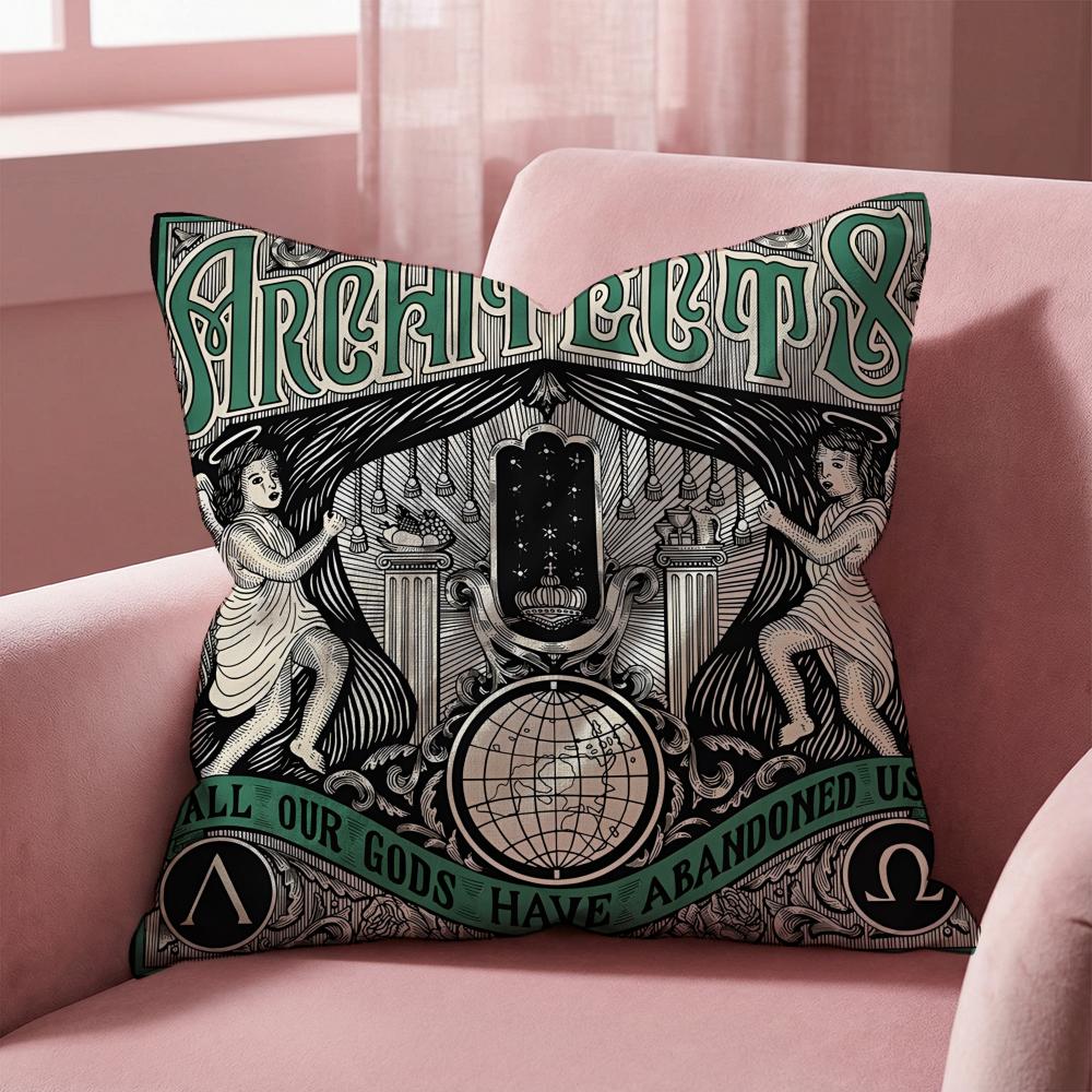 Architects Cushion Cover Multi-Scene Pillow Cover for Home & Car - Reversible, Soft & Durable for Daily Use