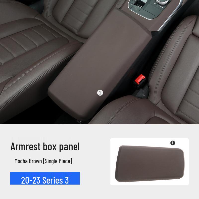 Накладка на подлокотник центральной консоли BMW для серий 3, 5, X3, X4, iX3/i3, X5, X6, X7 - Кожаный защитный чехол