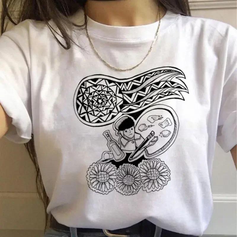 Artistic Van Gogh Paintings Graphic T Shirt With Classic Art Quotes Creative Designs Stylish Casual Short Sleeve Tee For Daily