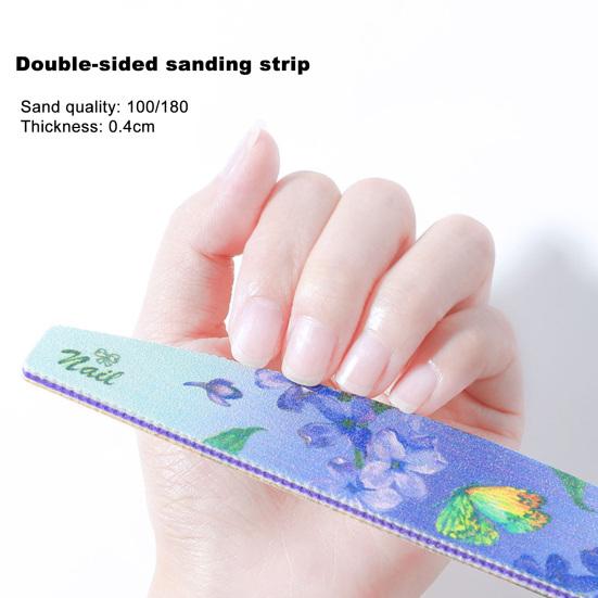 

6 шт./компл., профессиональные двухсторонние износостойкие универсальные маникюрные пилочки для снятия гель-лака, инструменты для ухода за ногтями для женщин