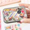 Japanese Style Mini 3D Sushi Candy Stickers - Kawaii Embossed Resin Decals - DIY Scrapbook Stationery Birthday Party Supplies