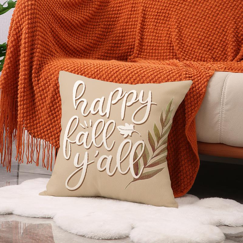 Neues Thanksgiving Kürbiskissen, Herbsternte Dekokissen, Einfacher und vielseitiger Wohnzimmer Sofakissenbezug