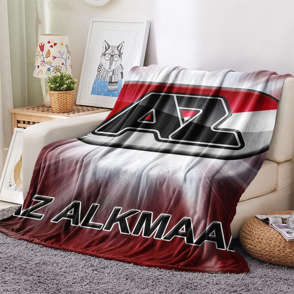 AZ Alkmaar Poster Flanelldecke, Hohe Qualität, Bequem für alle Jahreszeiten, Heimdekoration, Wärme und Komfort