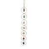 Cristal 7 Pierres Précieuses Décoration Murale Pierres Ornement Suspendu Ensemble Cristaux et Pierres Pendentifs Cristal Énergétique Pierres Murale Cristal Voiture