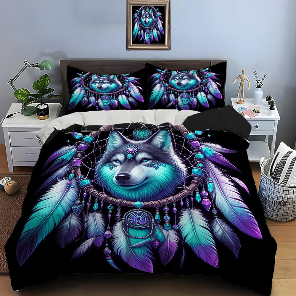 10 Sizes Fantasy Dream Catcher Print Bedding Set Duvet Cover 1 Duvet Cover 2 Pillowcases Adult And Kids Bedding Set Luxury