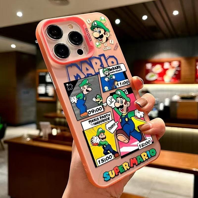 Popular Super Mario PDD gaming phone case for iPhone 16 Pro Max and iPhone 15