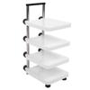 Multifunctional Pan Pot Rack 4 Tier Adjustable Pan Organzier Rack Space Saving Kitchen Storage