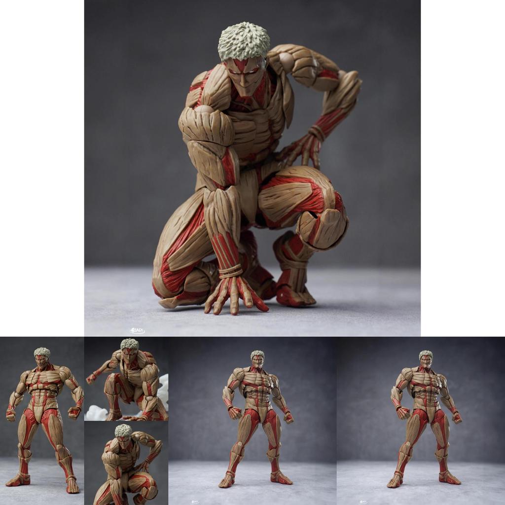 Attack On Titan The Armored Titan Pvc Model Ornament With Movable Joints For Collectors