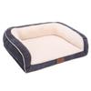 EMME Fluffy Pet Bed Sofa Cover, Washable and Easy to Install, Fits Beds 111x86x26cm, Navy, XL Size