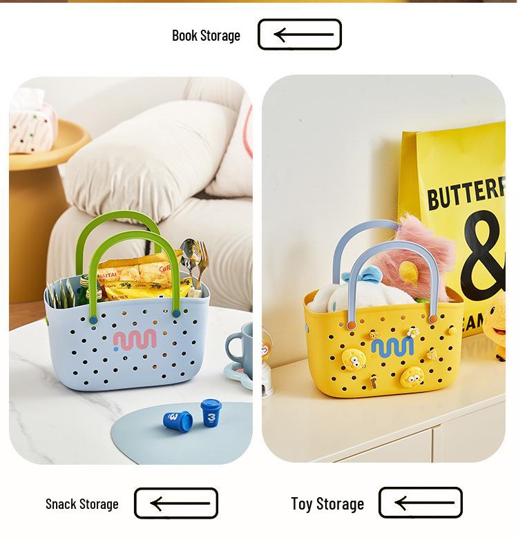 Dámský koupelnový úložný koš s velkou kapacitou a odtokem