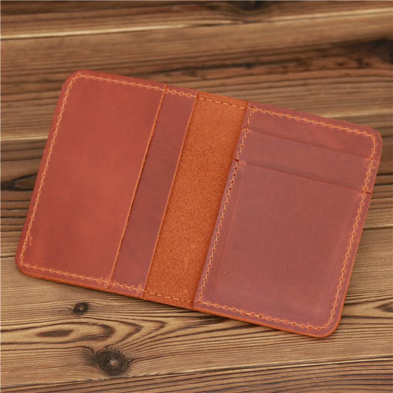 Stylish Card Bag Wallet Men's Leather Simple Small Wallet Ultra-thin Mini Credit Card Bank Id Card Holder Multi-purpose Wallets