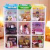 Miniaturowe 9 Stylów DIY Budowanie Pudełko na Chleb Sypialnia Łazienka Kuchnia Salon Tematyczny Mini Meble Zestaw Montażowy Kreatywna Zabawka 3D Prezent