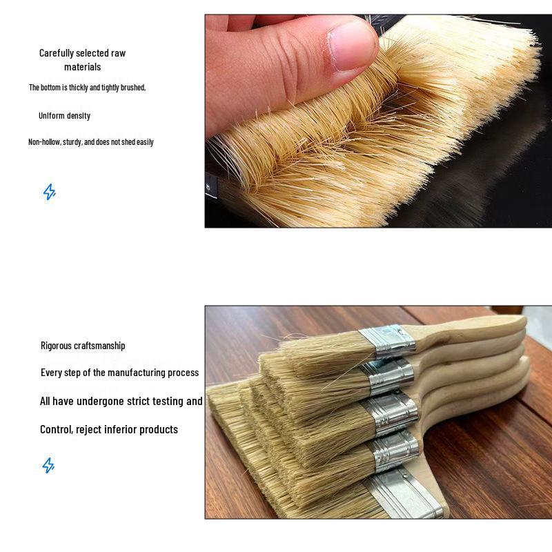 Multi-Purpose Bristle Brushes: Industrial Glue, Barbecue, Household, Hard/Soft Bristles for Cleaning & Dust Removal