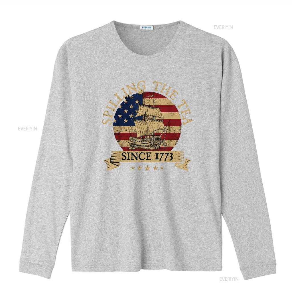 Spilling The Tea Since 1773 Vintage Us History Teacher T Shirt Black 2X Large Vintage Washed Designer Clothes Slightly Stylish