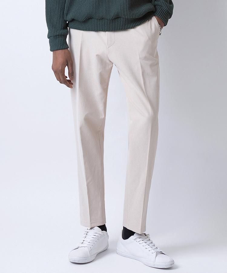 Seuteulaikeu Chino Slim Tapered Trousers (Ivory)