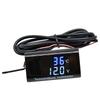DC 8V-18V 0.28" LED Digital Waterproof Voltage and Temperature Dual Display Voltmeter Voltmeter Temperature Detector Motorbike