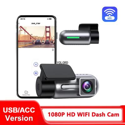 Mini Pequeno Wifi Dash Cam FHD 1080P Carro Gravador de Vídeo DVRs 24h Monitor de Estacionamento Câmera Loop Gravação Dashcam Registrador