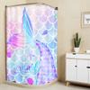 Mermaid Anime Shower Curtain Cute Bath Waterproof Curtains For Living Room Luxury Set Screen Bathroom Accessories Sets