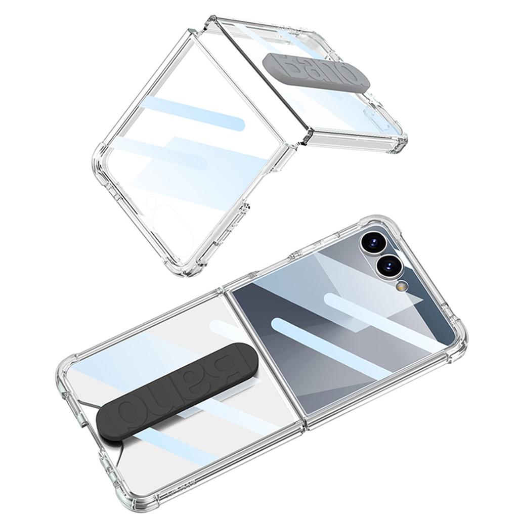 Samsung ZFlip7 Handyhülle Faltbarer Bildschirm Galvanisiertes Phantom Voll Inklusive Silikon Armband Hülle Folie Schutzhülle Hartschale