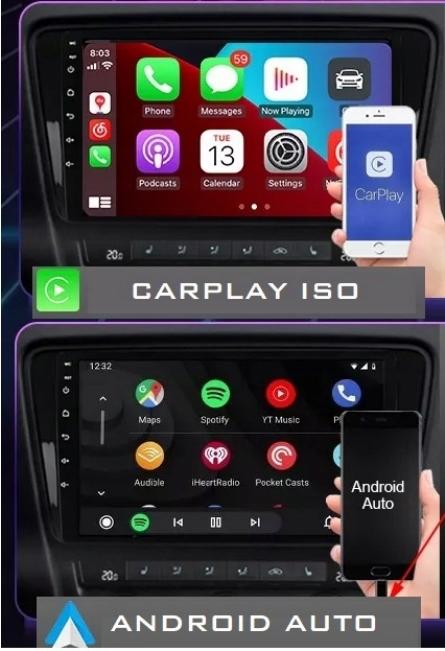 Radio Nawigacja Gps 1 Din 10Cali Android 10 Usb Bt Wifi Carplay Usb 2/64Gb