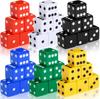 19mm Casino Theme Party Dice Sets Acrylic Large D6 Opaque Dice Bulk for Board Games Birthday Theme Party Supply 6pcs