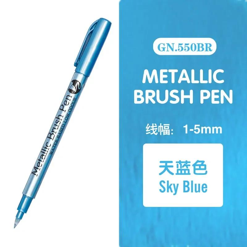 Double Tip Metallic Gold Silver Marker Pen Permanent Art Marker Crafts DIY Painting Pens Card Making Stationery Art Supplies