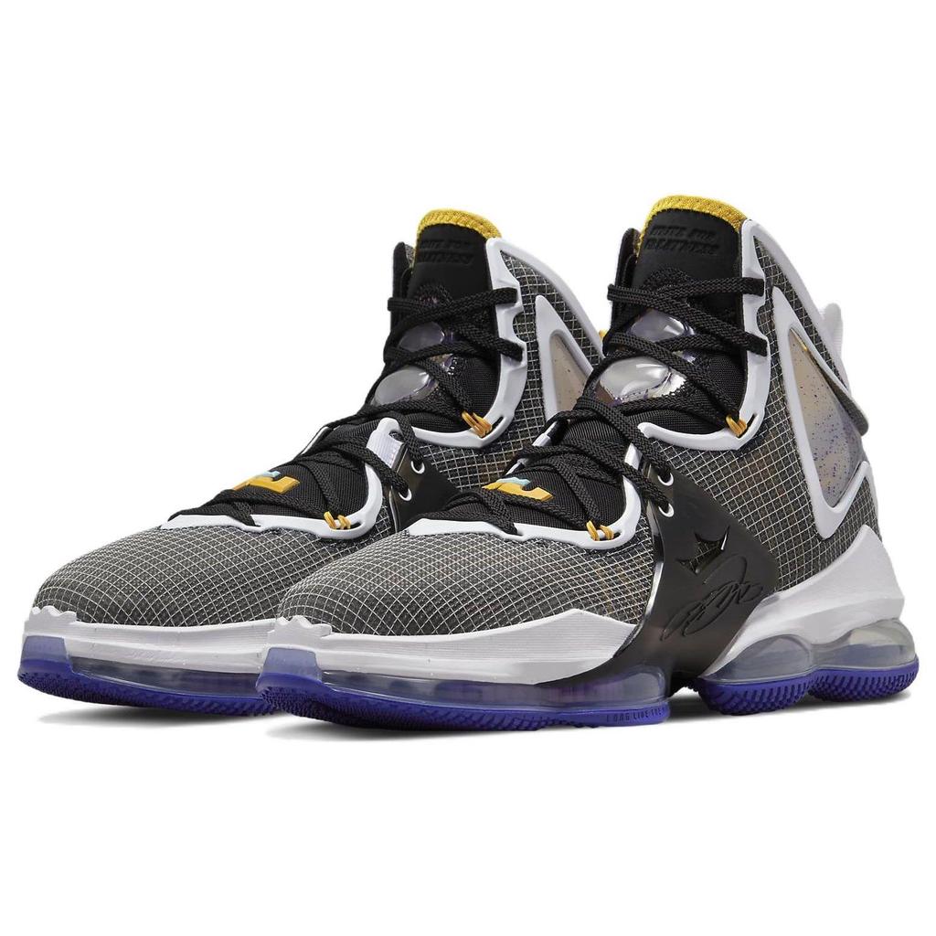 Nike LeBron 19 Herren Schwarz Weiß Lila Gold CZ0203-002