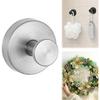 Suction Cup Hooks for Wreaths on Glass, 2025 New Model No-Drill Suction Cup Hooks, Wreath Hangers for Front Doors, Metal Towel Hooks for Showers