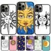 Funny Sun Moon Phone Case For iPhone 17 Air 15 16 Cover  11 13 14 Pro Max 12 Plus Max Fundas
