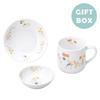 OGISO Peter Rabbit Adventure 3-Piece Reinforced Porcelain Dinnerware Set (Dishwasher and Microwave Safe)
