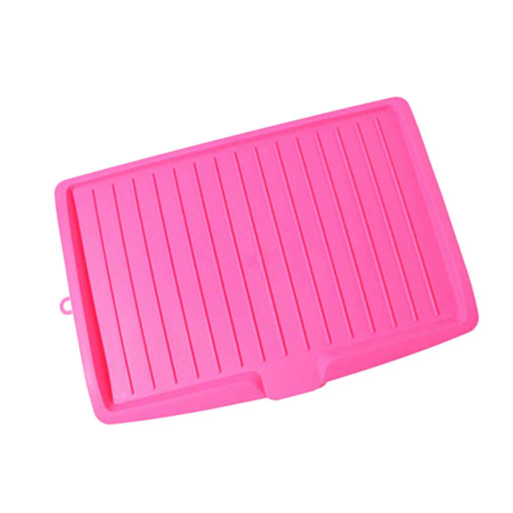 Plastic Dish Drainer Board Multipurpose Rectangular Design Space Saving Kitchen Draining Board Tray for Cutlery Fruits and Vegetables
