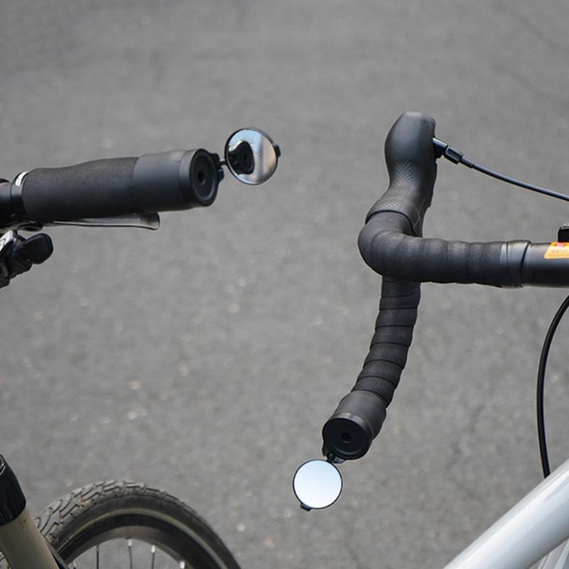 Faltbare Montagehülse für Lenker, Lenkerend-Radspiegel Fahrradspiegel für Lenker Mini-Rückspiegel