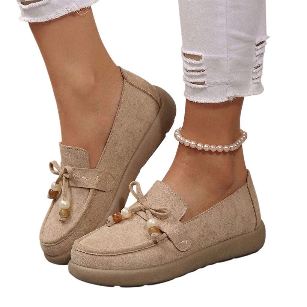 Women's Casual Loafers Walking Shoes Slip On Moccasins Soft Sole Lightweight Comfortable Footwear for Daily Use