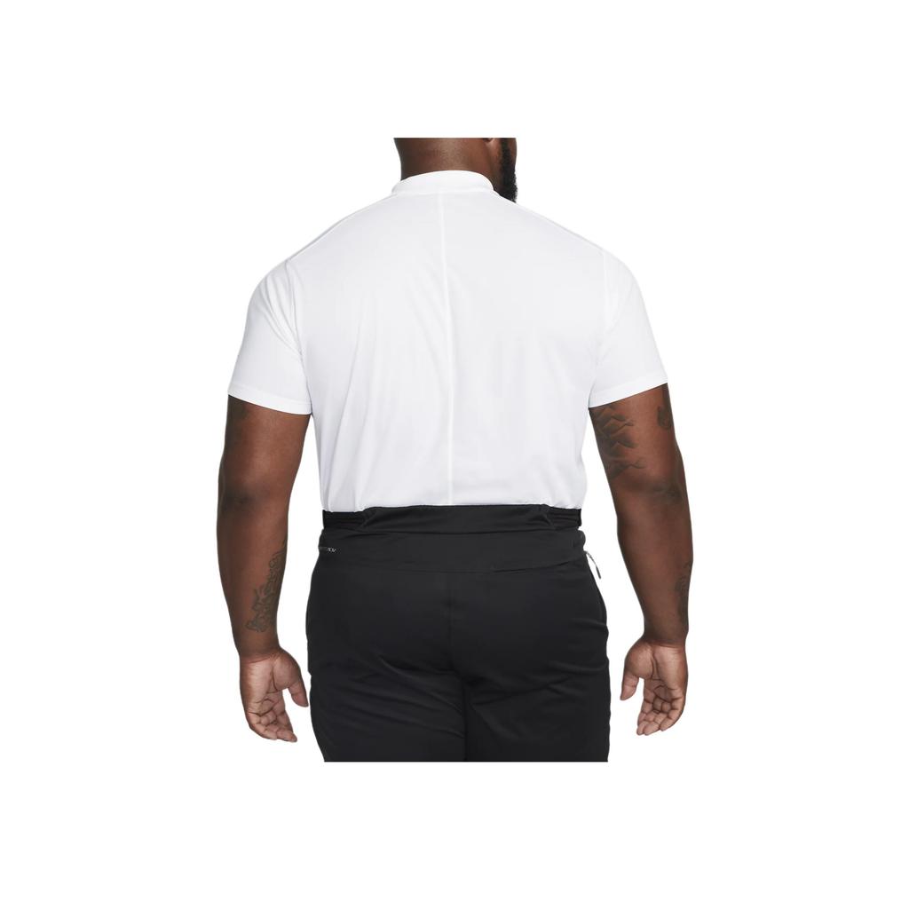 Nike Dri-FIT Victory Solid Logo Short Sleeve Polo Shirt Men Tops White DH0824-100