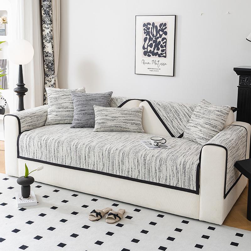 Chenille Sofa Cushion Non-Slip Anti-Scratching Four Seasons Universal Living Room Sofa Cover Cloth Backrest Towel Sofa Cover