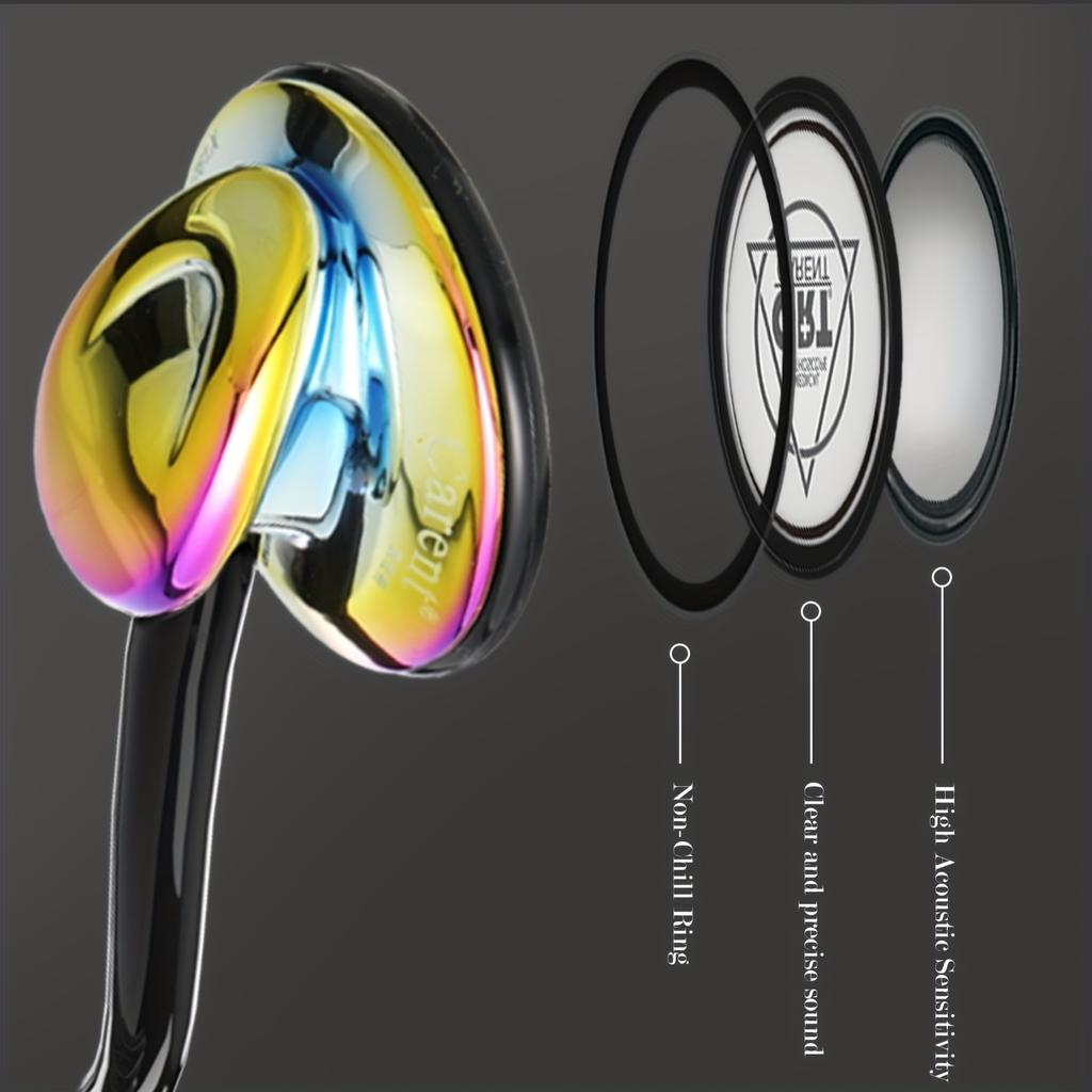 Klassisches einseitiges Stethoskop Kardiologisches Stethoskop für Krankenschwestern, Ärzte, Rettungssanitäter-Studenten, Kinder, für medizinischen und Heimgebrauch