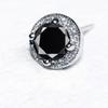 Vintage Simple Hip Hop Handsome Cool Mini Round Ear Stud Crystal Man Earrings Korean Style Ear Stud