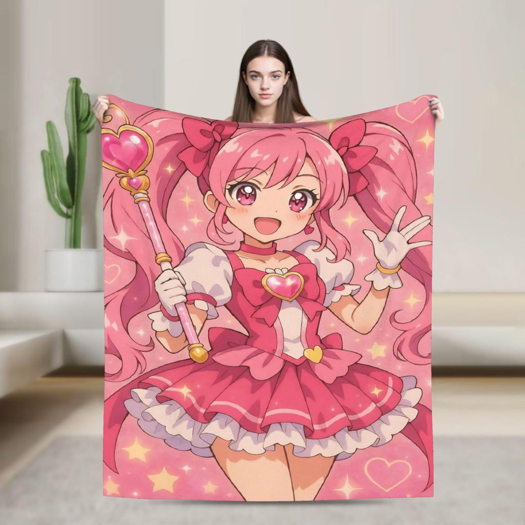 Puella Magi Madoka Magica Blanket Anime Flannel Awesome Soft Throw Blanket for Bedding Lounge Decoration