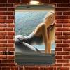 Sexy Woman Vintage Tin Sign 8x12 Inch Rustproof Metal Wall Art For Bedroom Bar Man Cave Garage Home Decor