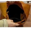Johnature Genuine Leather Retro Women's Bag Commuting Soft Cowhide Solid Color Handbag Versatile Shoulder Bag