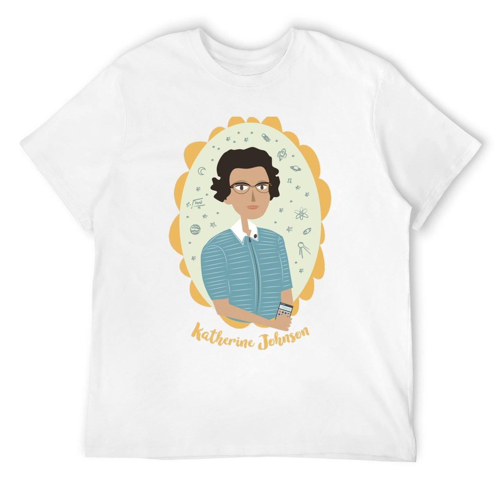 

Women of Science: Katherine Johnson T-Shirt Aesthetic clothing cute tops summer top blanks men t shirt S