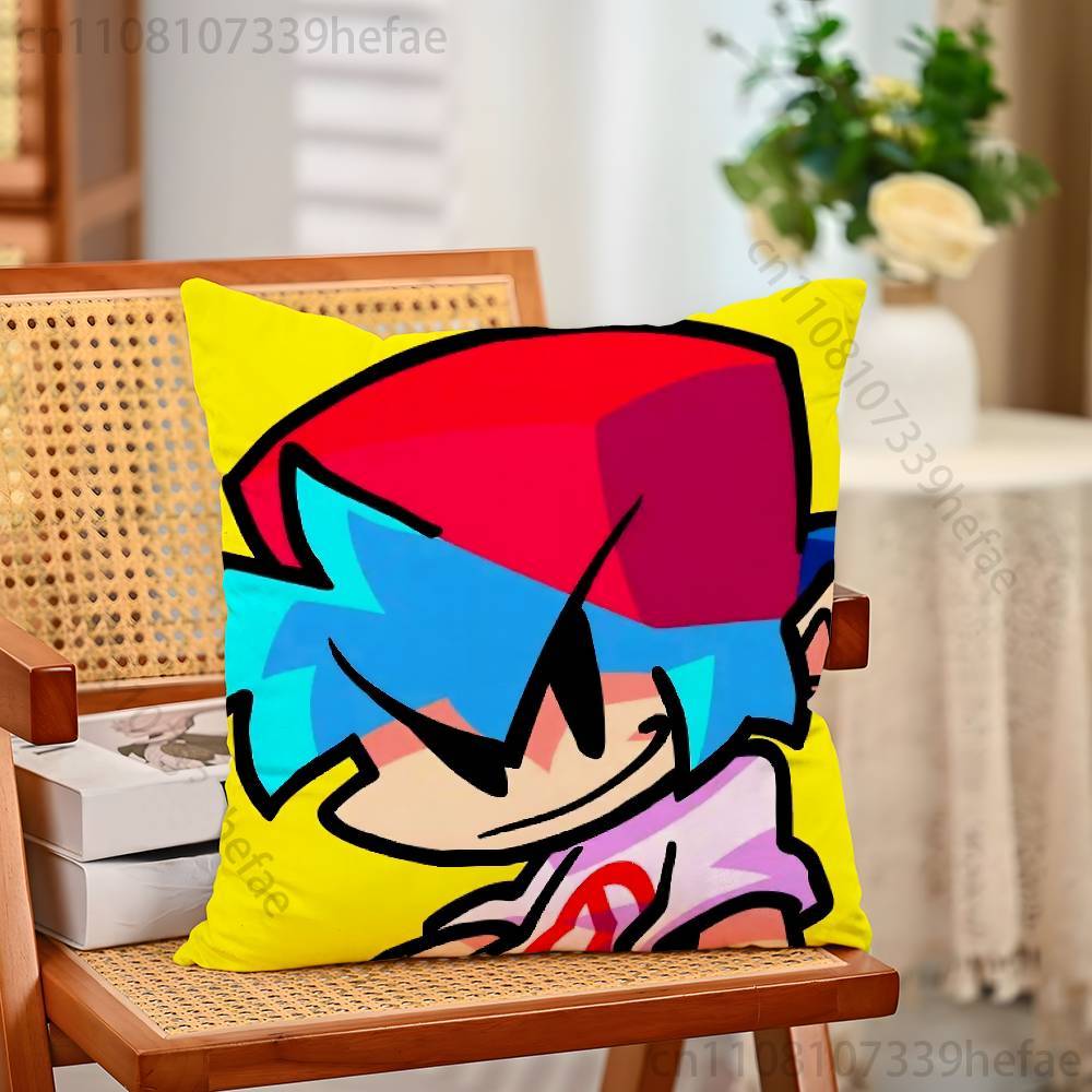Friday Night FFunkin Game Throw Pillow Case For Decoration 30cm 50cm 55cm Square Home Pillowcase Case