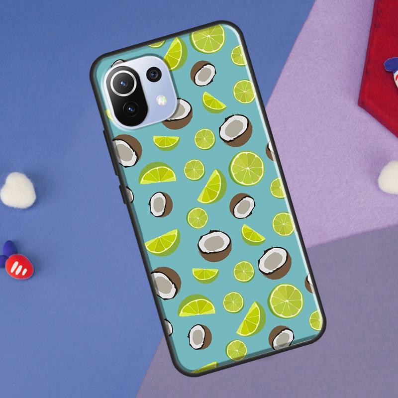 Summer Fruit Coconut Cover For Xiaomi 14T Pro 11T 12T 13T 13 14 Ultra POCO X7 Pro X3 X5 F3 F5 F6 M6 X6 Pro Case