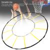 Circular Agility Training Ladder 12 Rungs Nylon Speed and Agility Trainer for Soccer Basketball