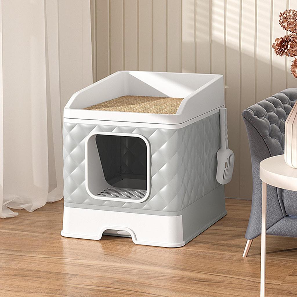 Cat Foldable Large Capacity Toilet for Small and Cats