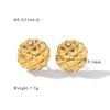 Geometric Zircon Retro Women's 18K Titanium Steel Earrings 2024